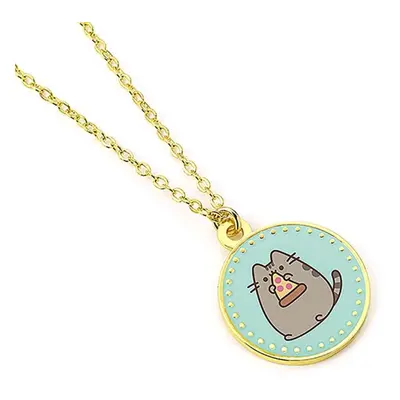 Naszyjnik Pusheen - Pizza (pozłacany)