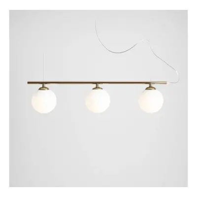 ARTERA - nowoczesna, skandynawska lampa wisząca BERYL 3 GLASS GOLD