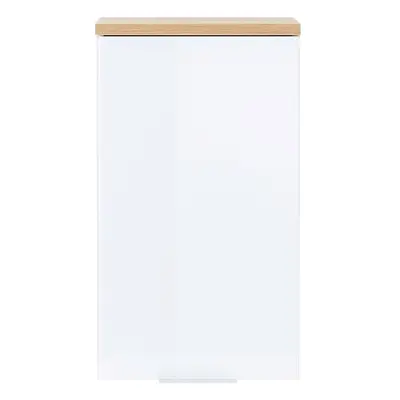 Biała wisząca szafka łazienkowa w dekorze dębu 39x69 cm Pescara – Germania