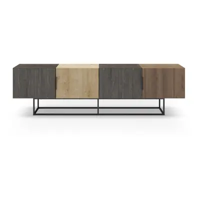 Szafka pod TV w dekorze dębu 200x55 cm Titan – Marckeric