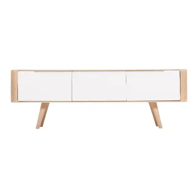 Dębowa szafka pod TV Gazzda Ena, 135x42x45 cm