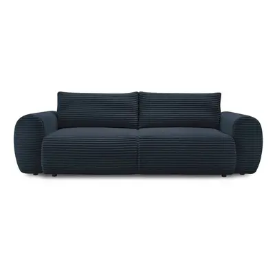 Ciemnoniebieska sztruksowa rozkładana sofa cm Lucien – Bobochic Paris