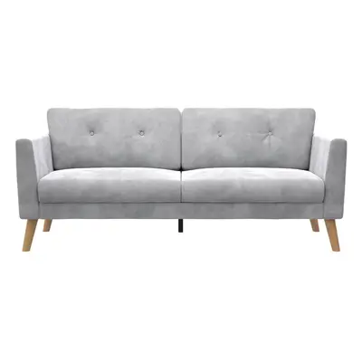 Jasnoszara aksamitna sofa cm Gloria – CosmoLiving by Cosmopolitan