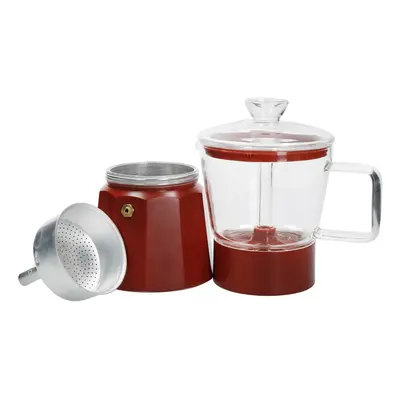 Czerwona kawiarka ze stali nierdzewnej 0,29 l La Cafetiere Verona – Kitchen Craft