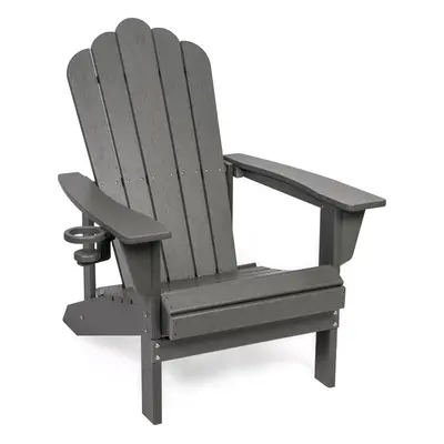 Brązowy plastikowy fotel ogrodowy Adirondack – Bonami Selection
