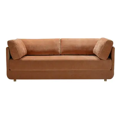 Pomarańczowa rozkładana sofa cm Stiny – Sits