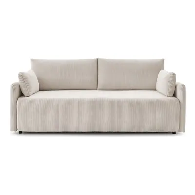 Ciemnoszara sztruksowa rozkładana sofa cm Marcel – Bobochic Paris