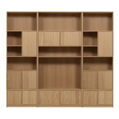 Regał modułowy w dekorze dębu 264x243 cm Modulair – vtwonen