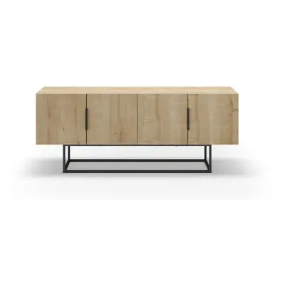 Szafka pod TV w dekorze dębu 140x55 cm Titan – Marckeric