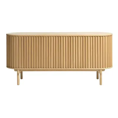 Niska komoda w dekorze dębu 160x73 cm Carno – Unique Furniture