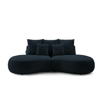 Ciemnoszara sofa z materiału bouclé cm Saint-Germain – Bobochic Paris