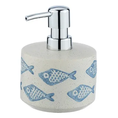 Niebiesko-biały ceramiczny dozownik do mydła Wenko Aquamarin, ml