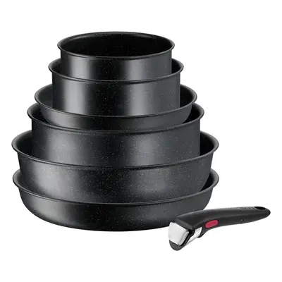 Zestaw garnków aluminiowych szt. INGENIO Black stone L3998702 – Tefal