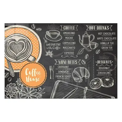 Szklany obraz 70x50 cm Coffee House – Wallity