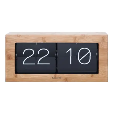 Drewniany zegar klapkowy Karlsson Time Flip