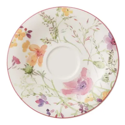 Porcelanowy spodek z motywem kwiatów Villeroy & Boch Mariefleur Tea, ⌀ cm