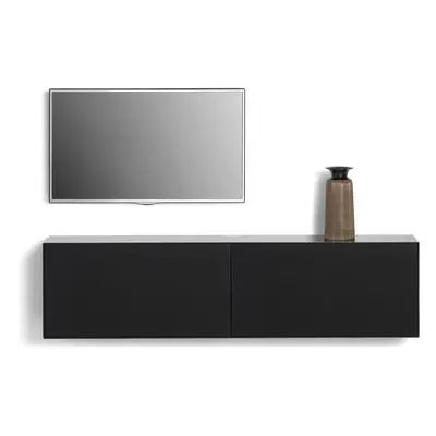 Czarna komoda pod TV Edge by Hammel