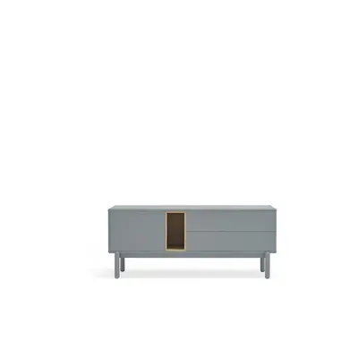 Biała szafka pod TV 140x56x40 cm Corvo – Teulat