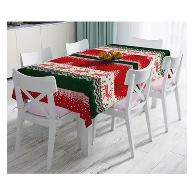 Świąteczny obrus z domieszką bawełny Minimalist Cushion Covers Merry Christmas, 140x180 cm