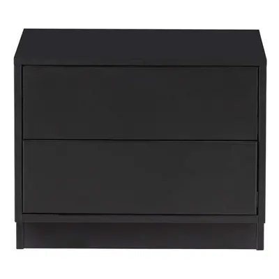 Czarna modułowa szafka pod TV z litego drewna sosnowego 50x40 cm Finca – WOOOD
