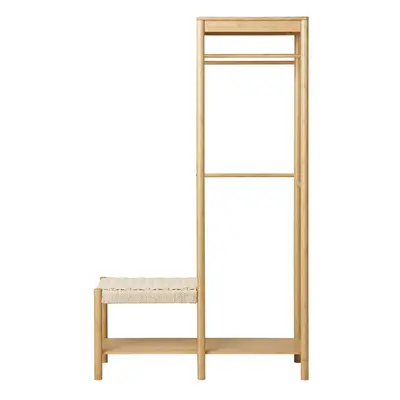 Bambusowy zestaw do przedpokoju w naturalnym kolorze Ember – House Nordic