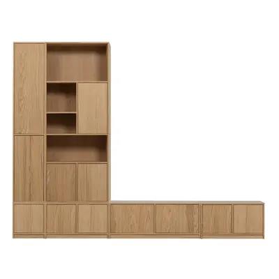 Zestaw pod TV w dekorze dębu 304x243 cm Modulair – vtwonen