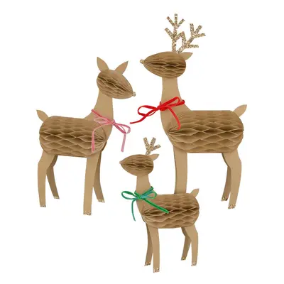 Figurki świąteczne zestaw szt. Reindeer Family – Meri Meri