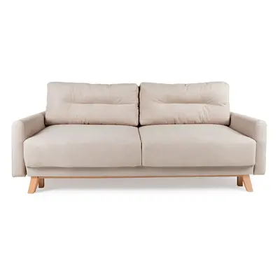 Beżowa sofa rozkładana Bonami Selection Pop