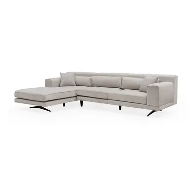 Beżowa sofa narożna Artie Jivago, narożnik lewy
