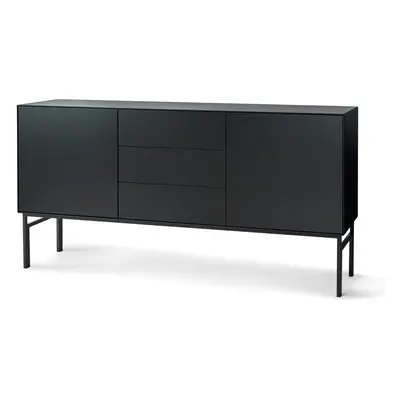 Czarna niska komoda 180x89 cm Edge by Hammel – Hammel Furniture