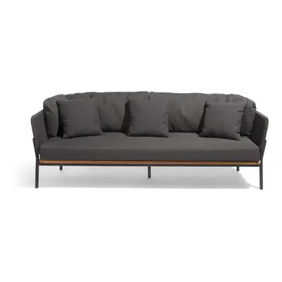 Ciemnoszara sofa ogrodowa Omer – Diphano
