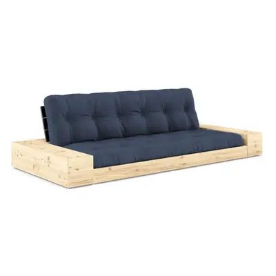 Szarobeżowa lniana rozkładana sofa cm Base – Karup Design