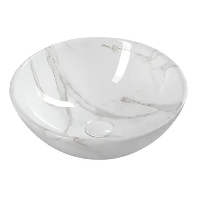 Szara ceramiczna okrągła umywalka ø cm Dalma – Sapho