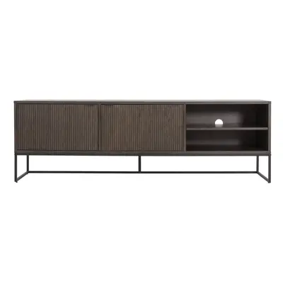 Ciemnobrązowa szafka pod TV w dekorze dębu 176x57 cm Bali – Tenzo