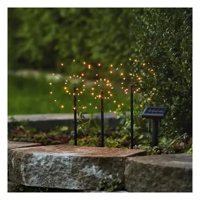 Zestaw ogrodowych lamp solarnych LED Star Trading Firework, wys. cm