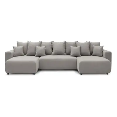 Zielona sofa rozkładana w kształcie litery U Envy – Bobochic Paris