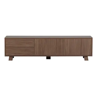 Naturalna szafka pod TV w dekorze orzecha 160x42 cm Seppe – WOOOD