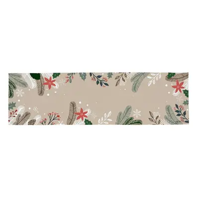 Bawełniany bieżnik ze świątecznym motywem 40x140 cm Frosted Branches – Butter Kings