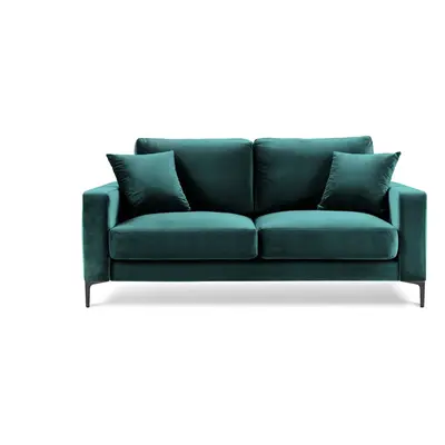 Aksamitna sofa w morskim kolorze Kooko Home Harmony, cm