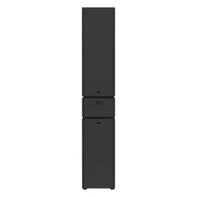 Antracytowa wysoka szafka łazienkowa 34x189 cm Modesto – Germania