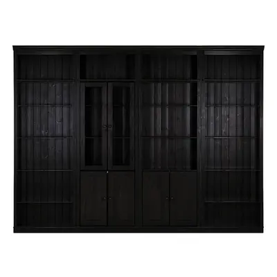 Brązowy regał z litego drewna sosnowego 370x223 cm Anita – Støraa