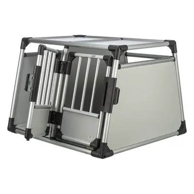 Transporter dla czworonoga w kolorze srebra 69x95 cm Trixie M-L – Plaček Pet Products