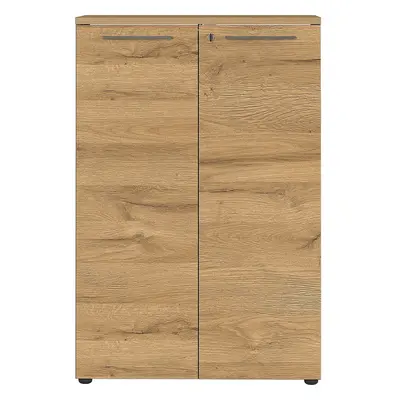 Antracytowa szafka w dekorze dębu 80x120 cm Agenda – Germania