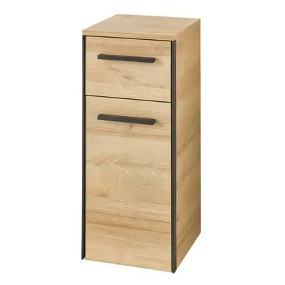 Niska wisząca szafka łazienkowa w dekorze dębu w naturalnym kolorze 72x30 cm Quickset – Pelipal