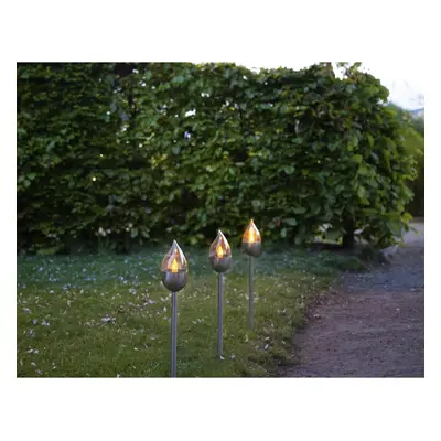 Lampy zewnętrzne LED solarne wbijane zestaw 3 szt. (wysokość 40 cm) Olympus – Star Trading