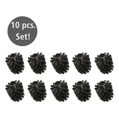 Czarne plastikowe zapasowe końcówki do szczotki WC zestaw szt. Ø8cm – Wenko