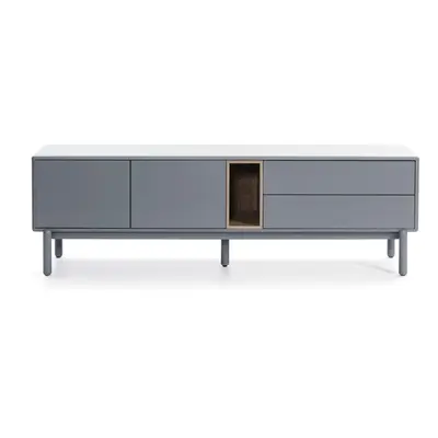 Niebieska/szara szafka pod TV 180x56 cm Corvo – Teulat