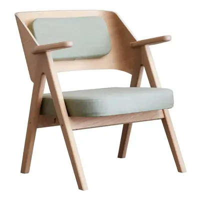 Jasnozielony fotel z drewna dębowego Findahl by Hammel Me Tube