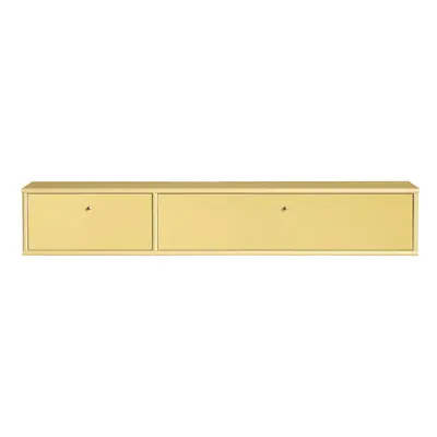 Jasnożółta szafka pod TV 136x22 cm Mistral – Hammel Furniture