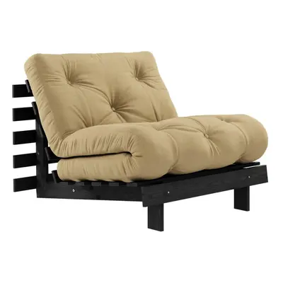 Musztardowy fotel Roots Black Night – Karup Design